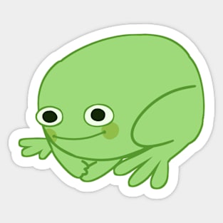 Stress frog Sticker